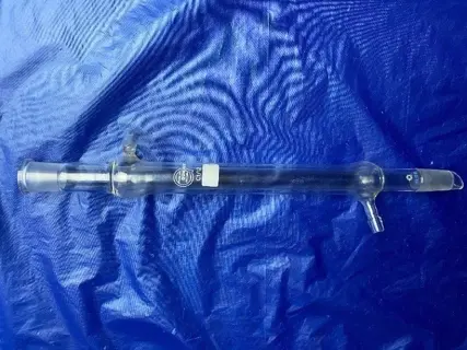 Liebigkoeler(Quickfit) +2x NS19/26(laboratorium,destillatie)