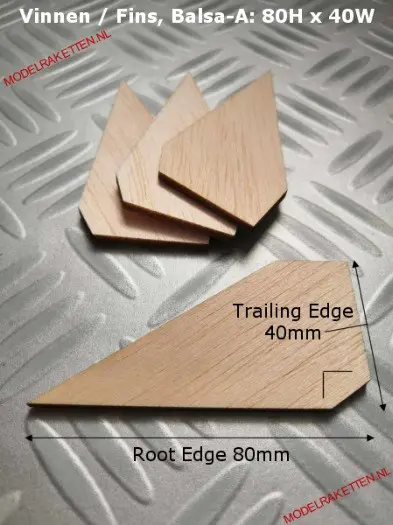 Modelraket Balsa Vinnen