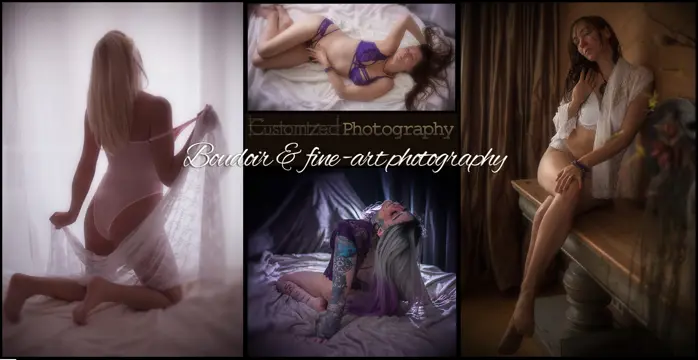 Een unieke sensuele of intieme fotosessie, gewoon bij jezelf thuis.