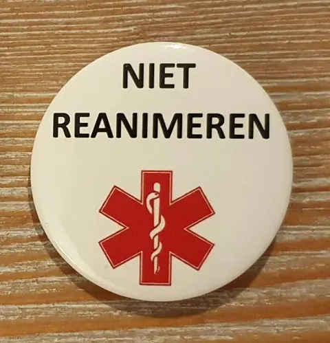 Niet reanimeren button