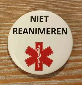 Niet reanimeren button