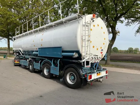 Welgro 97WSL43-32 3 assige bulkoplegger met 10 kamers en 2 stuurassen. BS1357