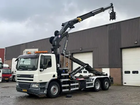 DAF CF 75 / Euro5 / HMF 2420 Kraan / Haakarm / Radio remote / Only 339.432 km / Stuuras / NL Truck H