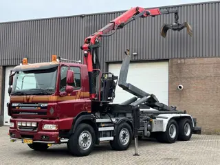 DAF FAD CF85 - 410 / 8x4 / Palfinger Epsilon Q170Z88 Triple Z-kraan / Haakarm Hooklift / Euro5 / Man
