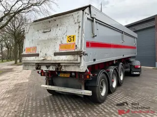 Bulthuis TSTA04 3 assige trailer, aluminium kipper met milieukleppen. BS1608