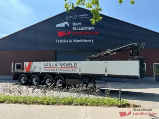 Floor FLO-17-36H2 4 assige steentrailer met HIAB Roller R 130 F2. BS1707