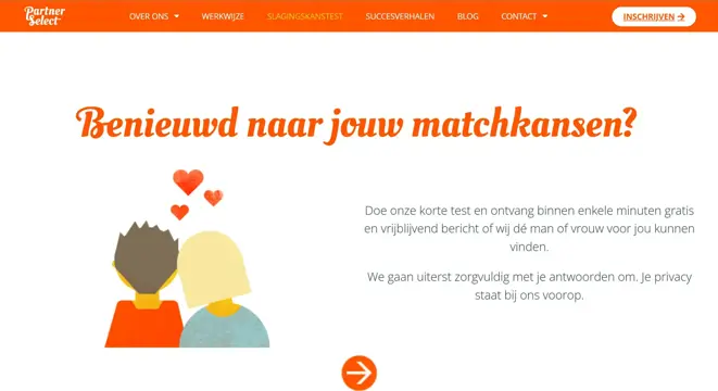 Partnerselect.net voor een serieuze afspraak