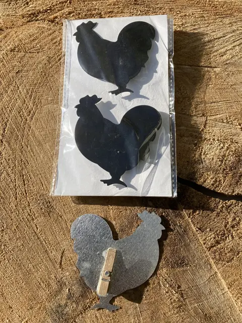 KIP KNIJPERS MET MAGNEETJES SET 2 STUKS ZWART NIEUW