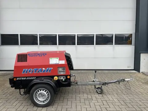 Rotair MDVN 22 K Kubota 2000 L / min 6.5 Bar Mobiele Diesel Compressor as New !