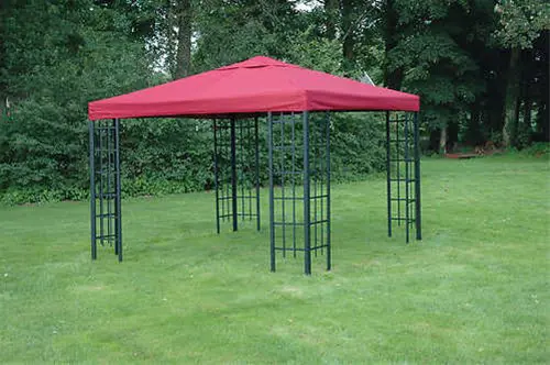 Paviljoendak 3x3 meter kleur Bordeaux