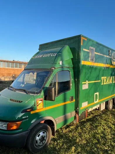 Iveco Daily van with Team Lotus setup