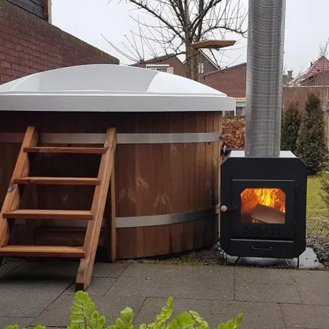 Welltub Luxury hottub | Ø 160 | aanbieding | externe kachel