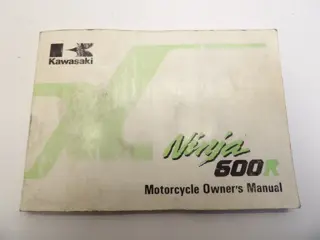 INSTRUCTIEBOEKJE Kawasaki GPX 600 1988 - 1994