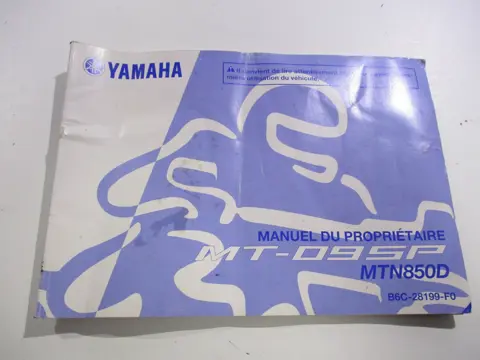 INSTRUCTIEBOEKJE Yamaha MT 09 2018 - 2020