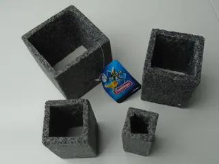 KUBUSSEN MINI DECORATIEVE 4 DLG SET NIEUW