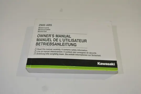 INSTRUCTIEBOEKJE Kawasaki Z 900 2017 - 2019