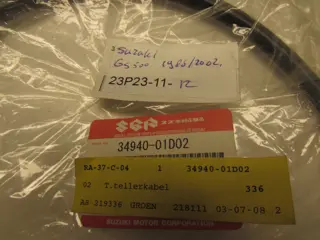 TOEREN TELLER KABEL Suzuki GS 500 E 1989 - 2001 / 2001 -