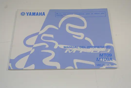 INSTRUCTIEBOEKJE Yamaha MT 09 2018 - 2020