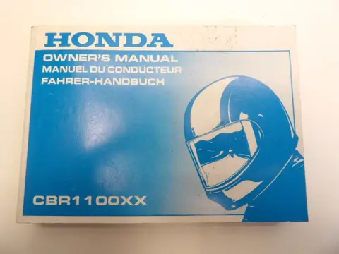 INSTRUCTIEBOEKJE Honda CBR 1100 XX 1999 - 2006