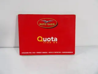 INSTRUCTIEBOEKJE Moto Guzzi Quota 1000 1992 - 1995
