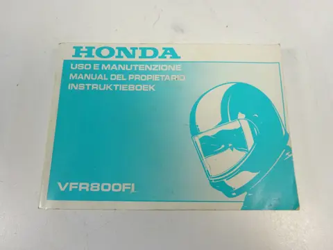 INSTRUCTIEBOEKJE Honda VFR 800 I 1998 - 2001