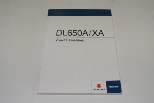 INSTRUCTIEBOEKJE Suzuki DL 650 V STROM 2015 - 2016