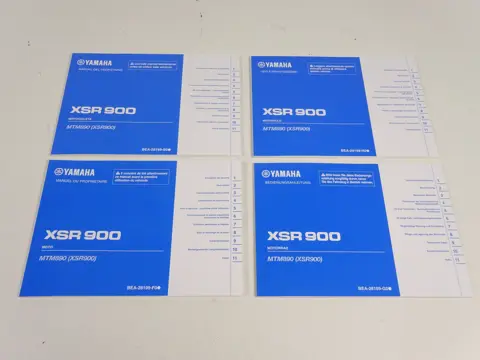 INSTRUCTIEBOEKJE Yamaha XSR 900 2016 - 2018