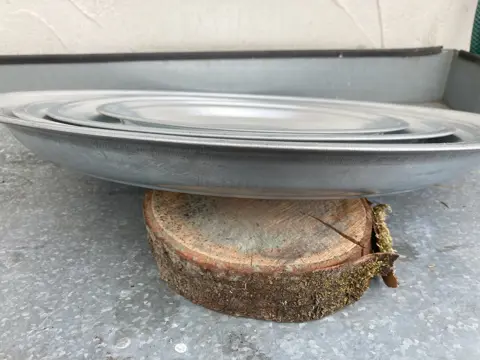 PLATEAU DIENBLAD SCHAAL GROOT DIA 45 cm NIEUW