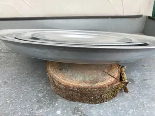 PLATEAU DIENBLAD SCHAAL GROOT DIA 45 cm NIEUW