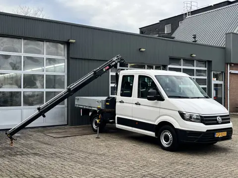 Volkswagen Crafter 35 2.0 TDI DC Hiab Laadkraan 023-3 Trekhaak 2500 kg trekgewicht Airco Cruise cont