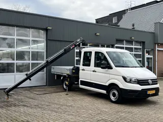 Volkswagen Crafter 35 2.0 TDI DC Hiab Laadkraan 023-3 Trekhaak 2500 kg trekgewicht Airco Cruise cont