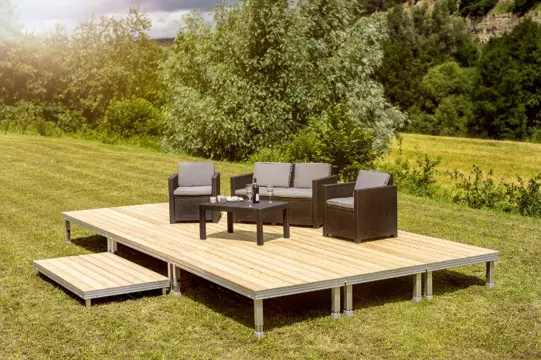 Terrasvloer verplaatsbaar