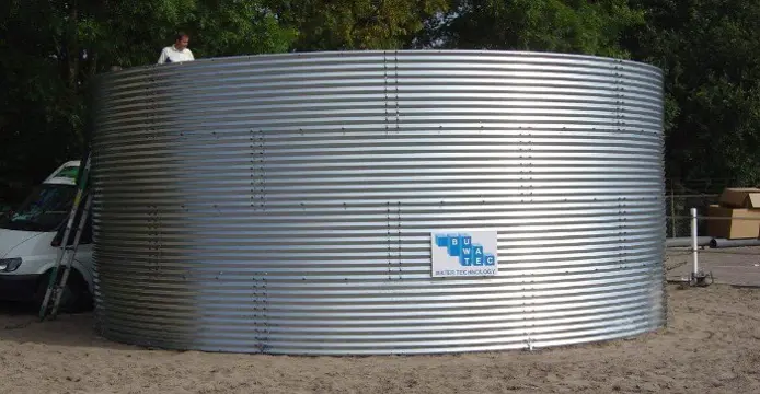 NIEUWE BUWATEC WATERSILO 20,94M X 3,12M HOOG..INHOUD 1076M3