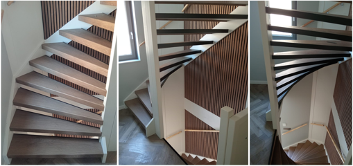 Een open trap rondom bekleden?