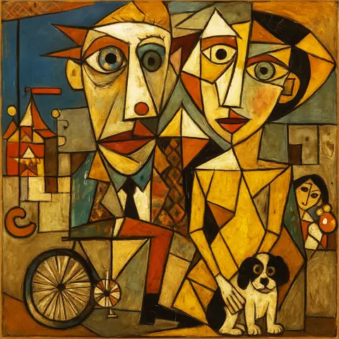 AI Kunstwerken op Plexiglas