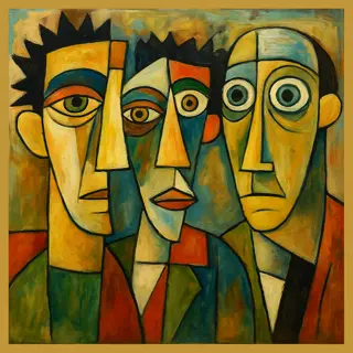 AI Kunstwerken op Plexiglas