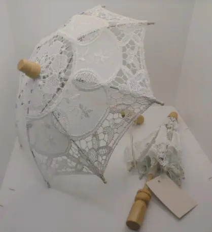 PARASOL KANT IVOOR MIDDEL DIA 28 CM KATOEN NIEUW