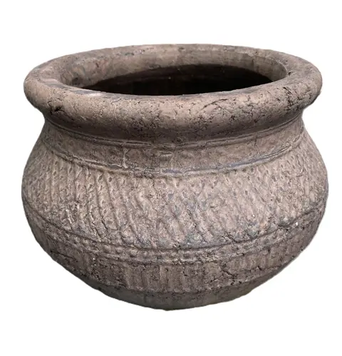 POT AARDEWERK ROBUUST LANDELIJK DIA 21,5 CM NIEUW