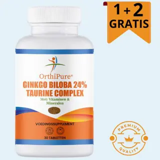 Ginkgo Biloba – Taurine 1+2 potjes Gratis á 30 tabletten