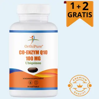 Q10 Co-enzym – 100mg 1+2 potjes Gratis á 30 softgels