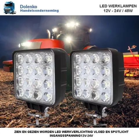 COMBO BEAM LED WERKLAMPEN – MINIMALE AFNAME 2 STUKS