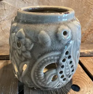 RIVERDALE Kaarsenhouder/windlicht, Vintage Grey Nieuw