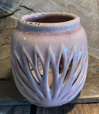 RIVERDALE Kaarsenhouder/windlicht, Vintage Oud-roze Nieuw