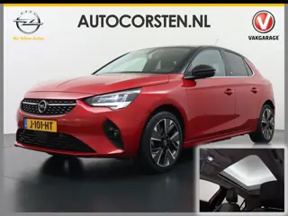 Opel CORSA-E 50kWh SOH 90% Leder Panoramadak 360°Camera Zwart Dak Navi Ecc Apple Carplay Android Aut