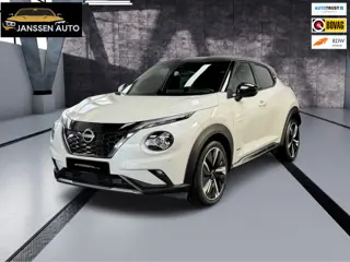 Nissan Juke 1.6 Hybrid N-Design | Bose | Leder/alcantara | 360 cam | Carplay | Parelmoer wit