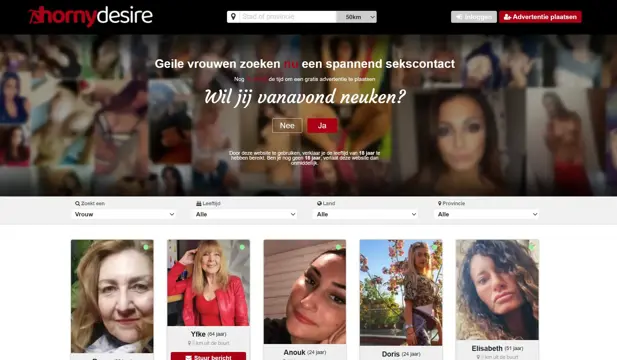 Afspreken kan direct