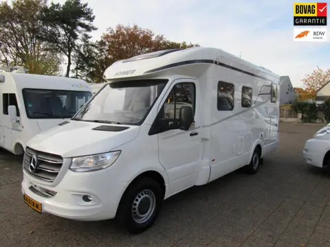 Hymer T585S Mercedes Aut.bj2022 Enkele Bedden+Hefbed 2xAirco