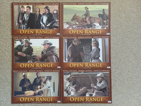 OPEN RANGE lobbycard set.