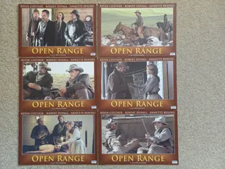 OPEN RANGE lobbycard set.