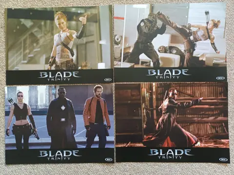 BLADE TRINITY NED. lobbycard set.